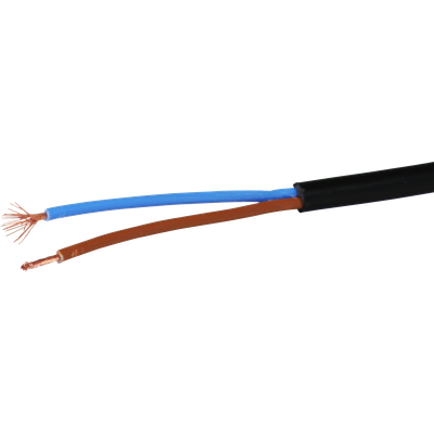 Flexibles TD-Kabel 2x1,5 mm2 LN schwarz