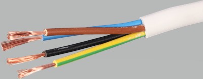 Td-Kabel 4x1mm2 weiss  Elektrobedarf Troller AG